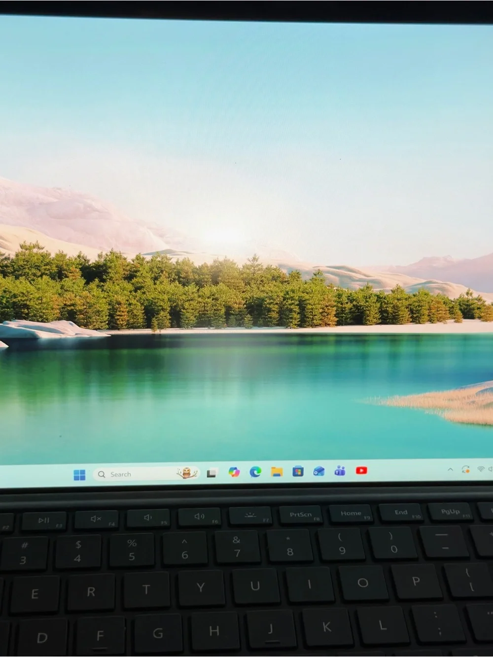 Microsoft Surface Pro 7 - White Display with Teal Accents